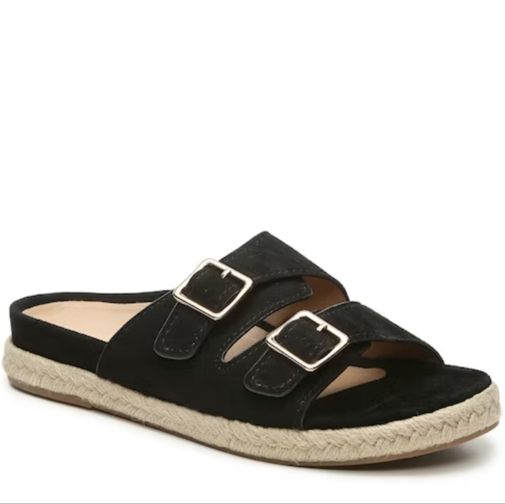 Vionic Women Gia Leather Sandals Espadrille Platform shoes sz 8